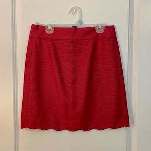 LOFT Scalloped Mini Skirt